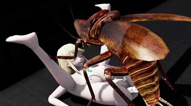 'Japanese Homura and Her Cockroach Lover Sexual Adventure!'
