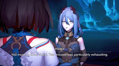 "The Hentai Express: Starrail's Xueyi and Hanya Kiss (Without Sound) [Miruno]"