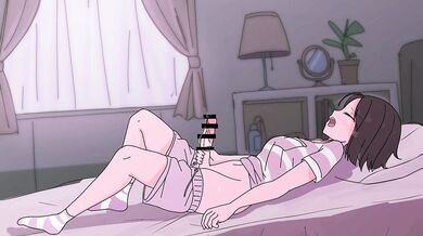 "Tension Eased as She Lay on the Bed"