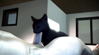 'My First Time Directing: Cat Blowjob with RookieAnimator210'