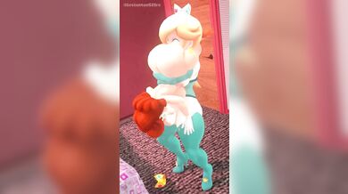 'Twin sisters Rosalina and Daisy share a hot night of passionate lesbian sex'