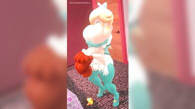 'Twin sisters Rosalina and Daisy share a hot night of passionate lesbian sex'