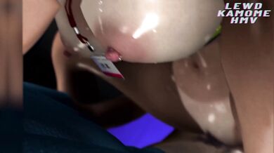 "Busty and voluptuous trainer Shoko Sugimoto gets fucked on her back by a well-endowed man in an HMV porn video."