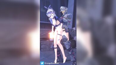 Hey, sexy Silver Wolf, want to sink your teeth into my juicy Orange Donut?