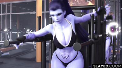 "MILF's Fitness Obsession: Blacked out by Widowmaker at the Gym!"