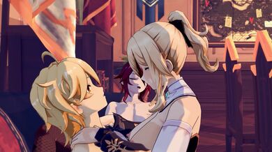 "Office Overtime with Jean and Rosaria - Genshin 4K [Koibito]"