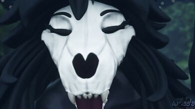 "In the heart of a lush, green forest, two male bears come together for a passionate mating session."