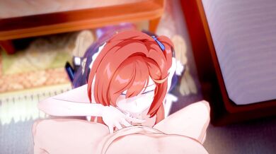 '"Hi, Mom!" Sena's BJ and Cumshot in Shino's Hair'