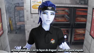 'Le pizza de la traînée : Les souffrances de l'amour'