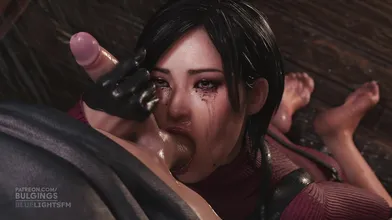 'Moments of Bliss: Barefoot Sucking Ada's Toes while Bulgingsenpai Tries to Hold Back His Orgasm'