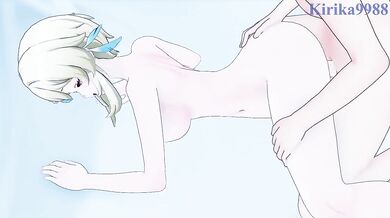 'Sexy Girls Doing Dirty Things In The Bedroom: Lumine and Aether's Wild Hentai Night'