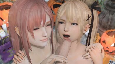 Watch Honoka, And Marie team up to create a passionate and intense erotic scene in the bedroom.