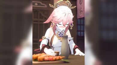 "Yae and Miko at the bar, serving up hot and steamy pleasures [kirigame_5]"