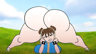 "[Asstro] Chun LI (Naked Version) Twerking On The Ledge"