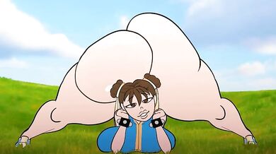 "[Asstro] Chun LI (Naked Version) Twerking On The Ledge"