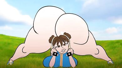 "[Asstro] Chun LI (Naked Version) Twerking On The Ledge"