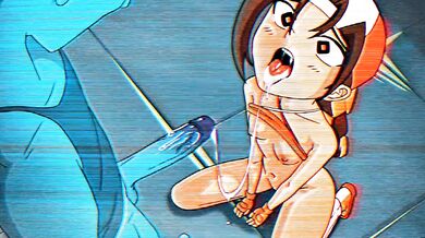 "Busty MILF gets a big cock up her tight ass by a young edit eri-chan"