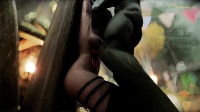"The Captive Elf Slave's Breaking and Training by the Orc Chieftain"