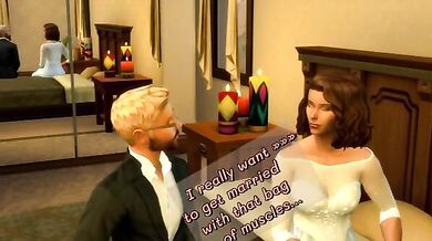 "Sexy Bride Tames Her Best Man on Their Wedding Night"