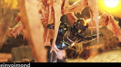 Sneaky, Naughty, and Sweaty – The Helmeted Termanid Helldiver.