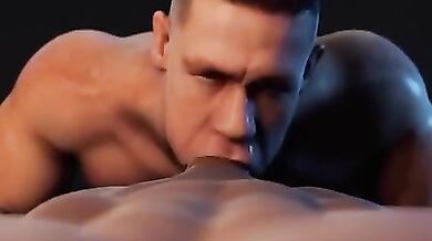 "Sexy MILF and her hot young son have a threesome with WWE wrestler John Cena!"
