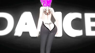 'Tattooed Eulalia's Sexy Hot Dancing in Genshin Impact Hentai Good Night Kiss with Purple Hair MMD 3D Video'