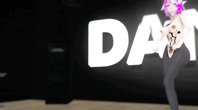 'Tattooed Eulalia's Sexy Hot Dancing in Genshin Impact Hentai Good Night Kiss with Purple Hair MMD 3D Video'