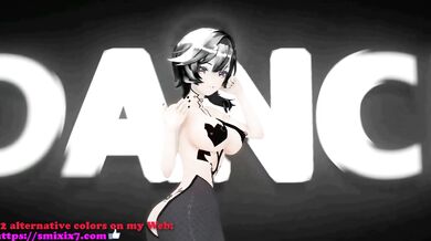 'Tattooed Eulalia's Sexy Hot Dancing in Genshin Impact Hentai Good Night Kiss with Purple Hair MMD 3D Video'