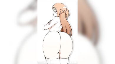 A threesome between Asuna and her two Mega Kimono sex dolls!