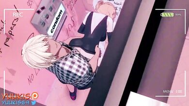 A threesome between Asuna and her two Mega Kimono sex dolls!