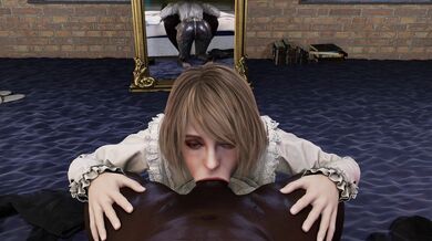 'Sexy Ashley Sucks and Fucks her Boyfriend's Cock in Black Romance Blowjob Save Ass No Words'