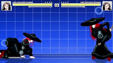 "Hachi-shaku sama (8ft tall) is a M.U.G.E.N work in progress, at 71% completion."