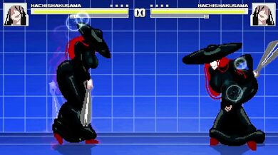 "Hachi-shaku sama (8ft tall) is a M.U.G.E.N work in progress, at 71% completion."