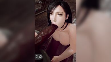 'Rekindling Love In The Darkness: Tifa's Blackened Nude X3D Blowjob To Heaven'