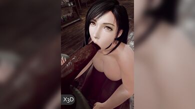 'Rekindling Love In The Darkness: Tifa's Blackened Nude X3D Blowjob To Heaven'