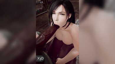 'Rekindling Love In The Darkness: Tifa's Blackened Nude X3D Blowjob To Heaven'