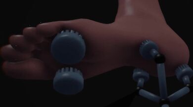 "Lustful Angel Tickles and Moans as Machines and Tentacles Take Control"