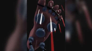 "Lustful Angel Tickles and Moans as Machines and Tentacles Take Control"