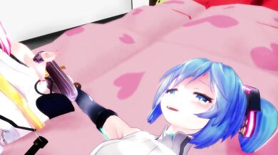 'Miku Tickles Her Sleepy Self after Drinking a "Seductive Nightcap"'