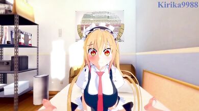 "Miss Kobayashi's Dragon Maid - Tohru Gets Pounded at Home"