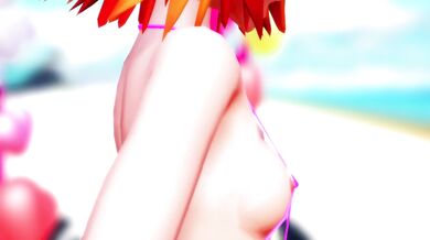 "Panty-Fluttering Bikini Dance with Rin Kagamine and her Slingshot!"