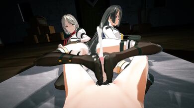 Kriss, Vector and the SUPER Semi-Girls of BAZETT assemble for a frontline fuck fest.