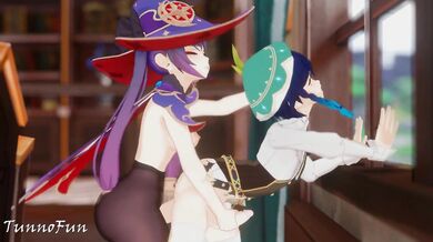 'The Rough and Ready Futa F*cks the Hell Out of a Wild Primal Savage in This Genshin Impact PMV by Richard Vission vs Luciana!