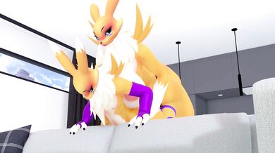 'Transformers hentai PORN - Renamon duo having lesbian sex with a horse dildo, plus same-species threesome!'"