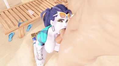 'TRIGGER HAPPY - A Blowjob Bonanza with Widowmaker and Lena's Mask!'
