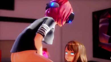"Virtual Reality Jack-off Session with a Futa and Short Hair."
