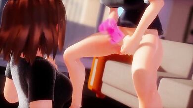 "Virtual Reality Jack-off Session with a Futa and Short Hair."