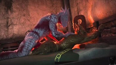 'Animate Lizard Bareback with Twitchy Animation'