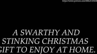'Unwrapping a Naughty and Sweaty Holiday Present by the Fireplace'
