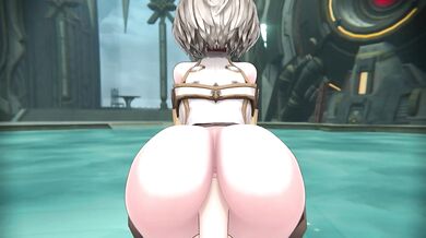 "Cumming on Nia as she rides her giant cock!"